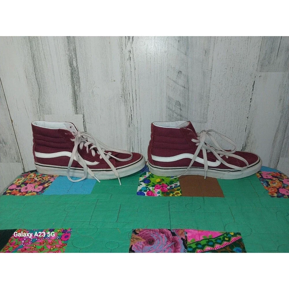 VANS OFF THE WALL EUC UNISEX M9.5 W10 SK8-HI SUEDE SKATE SNEAKERS SHOES